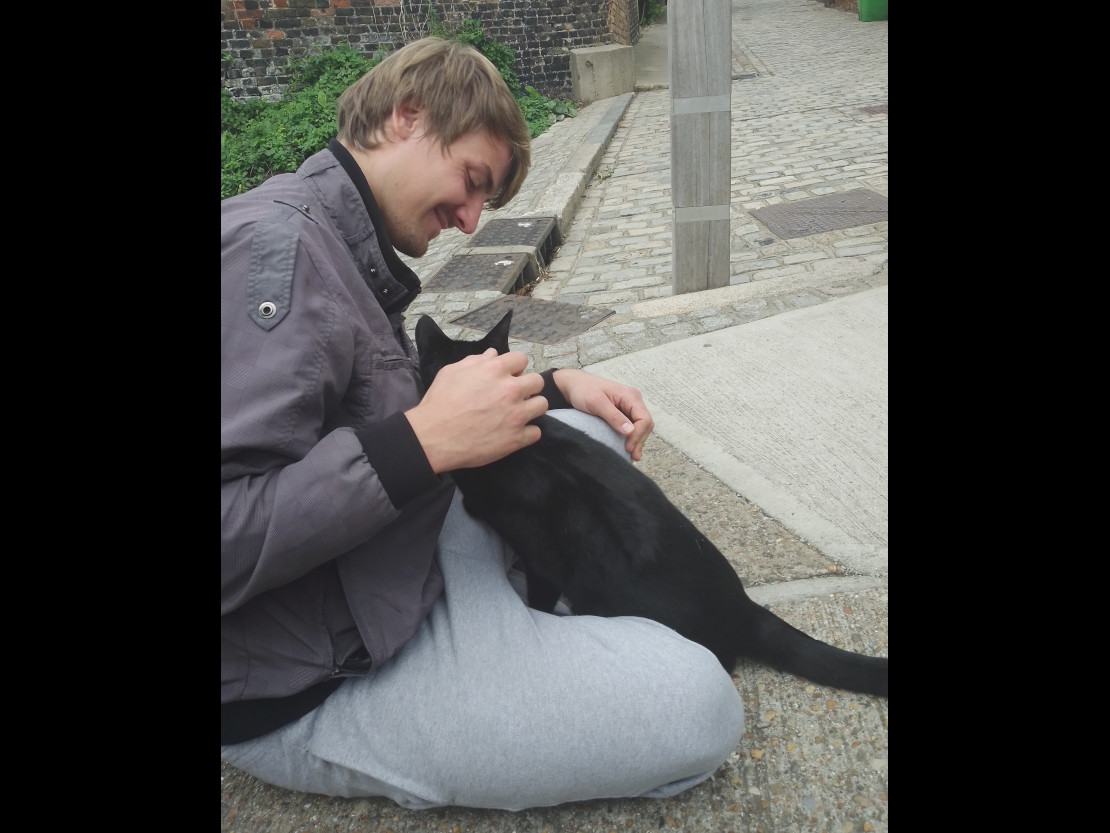 Mike with Cat
