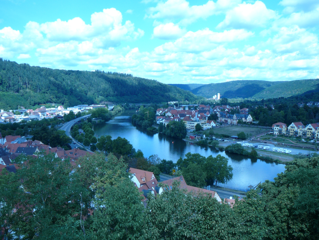 Die Aussicht von der Burg