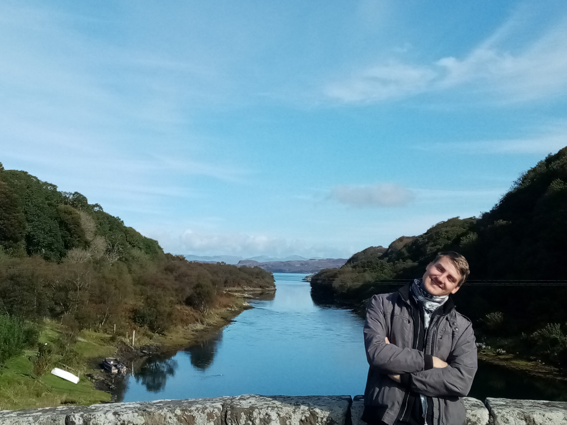 Mike on the bridge