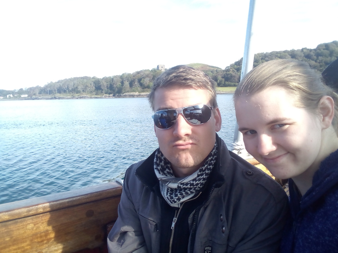 Mike and Lilo on the boat