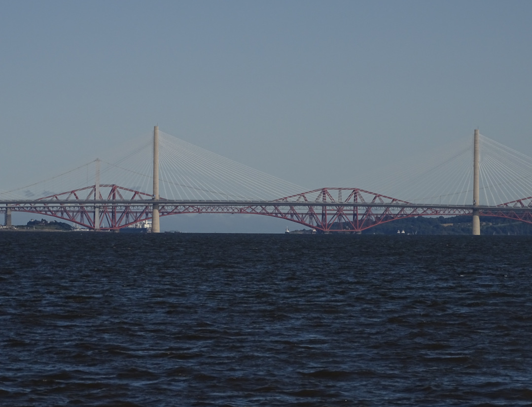View of the Forth bridges