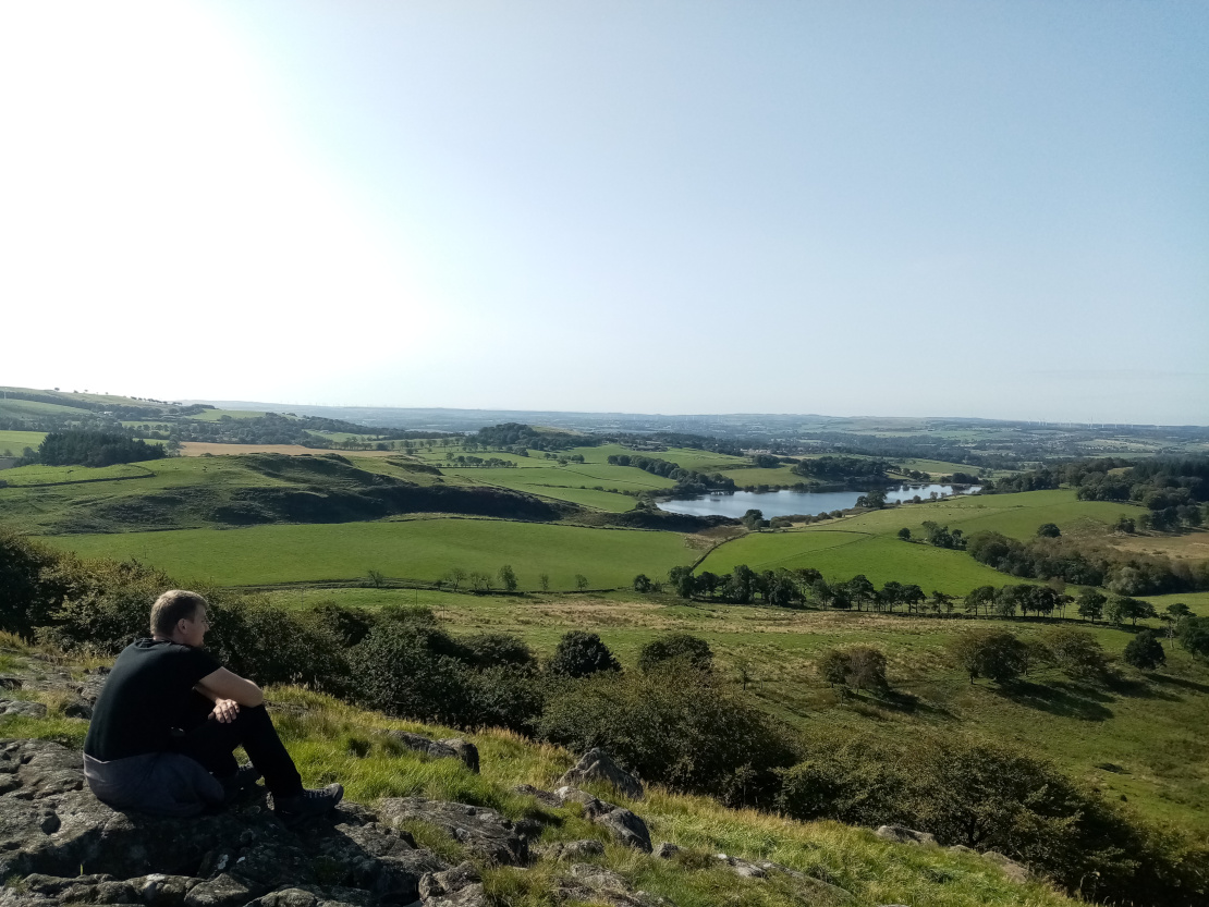 Mike enjoying Cockleroy view