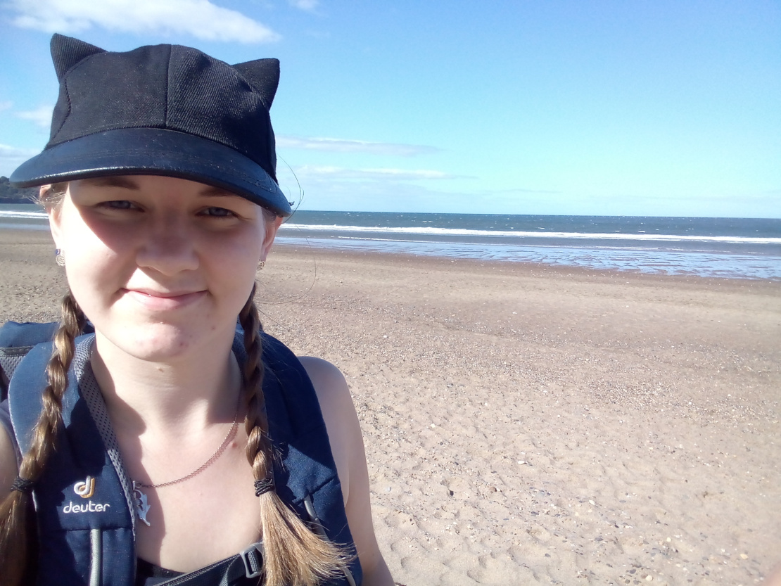 Lilo on the beach