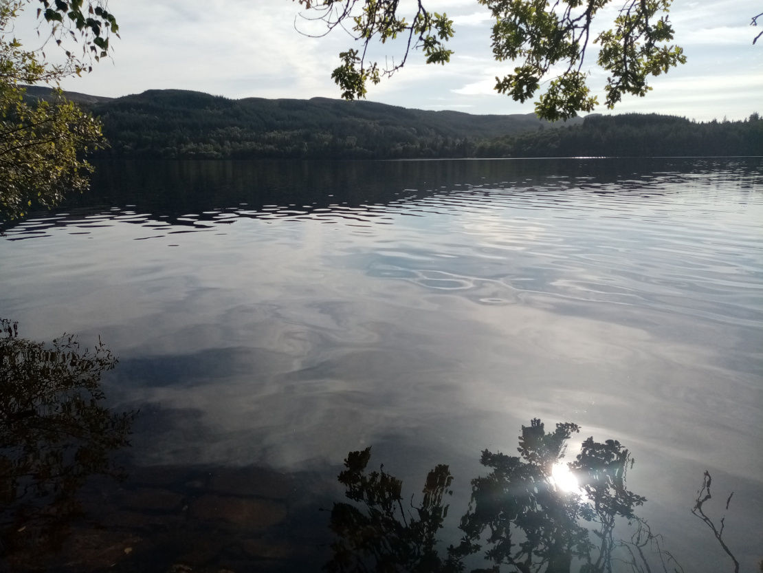 Loch Venacher mit Sonne