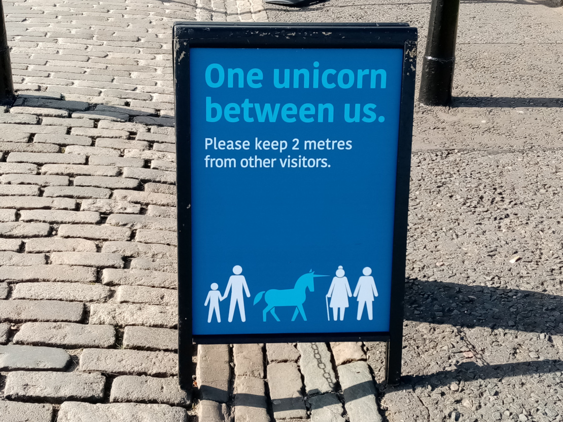Schild vor Stirling Castle