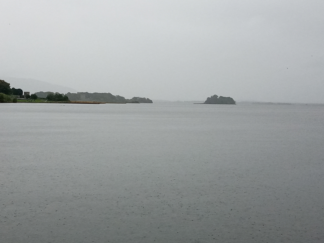 Loch leven with view of Lochleven Castle
