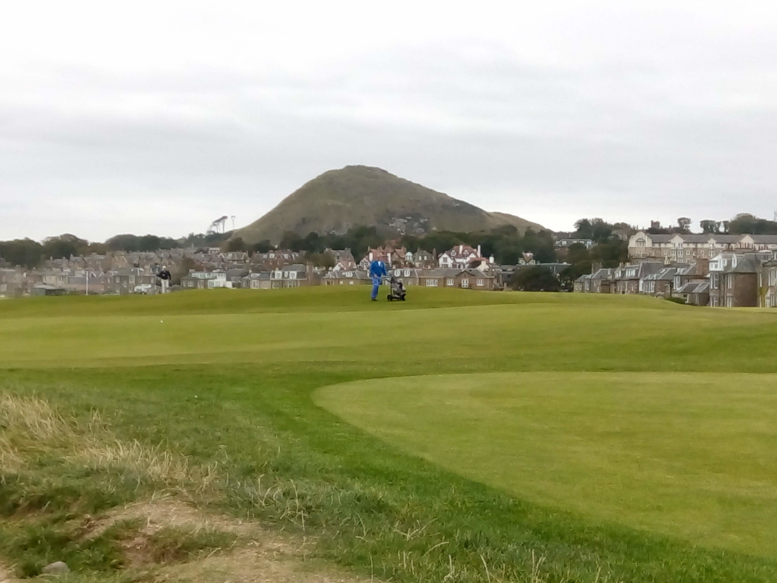 North Berwick golfcourse by the sea