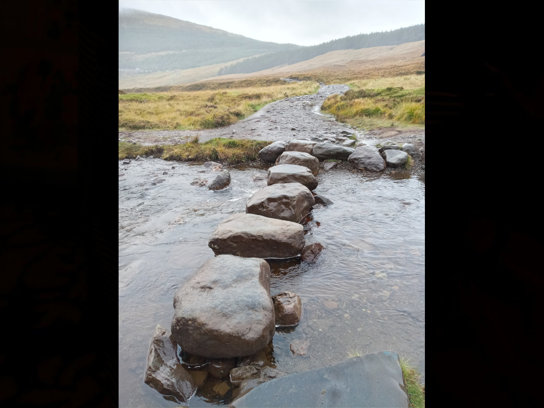 Stepping stones over the river