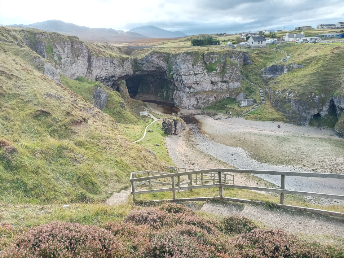 Smoo Cave from above