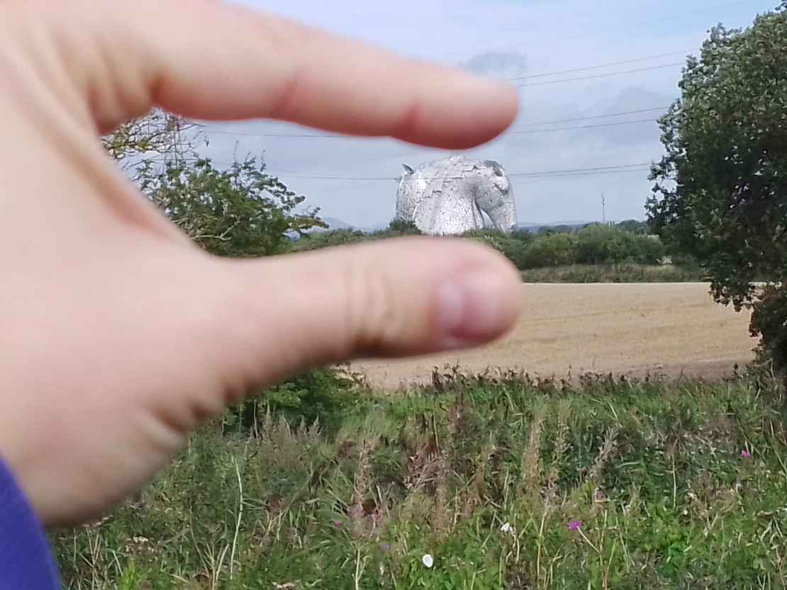 The Kelpies in miniature
