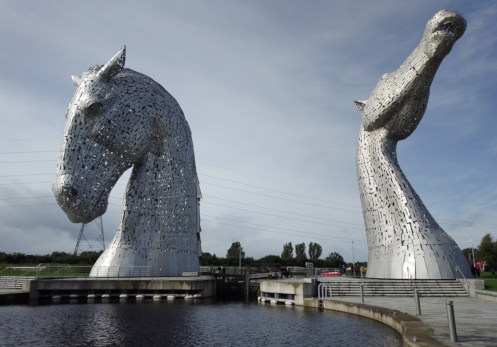 The Kelpies and the centaur